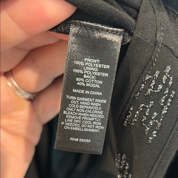 Express Black Embellished Women's Tank Top- Size Large - Picture 8 of 9